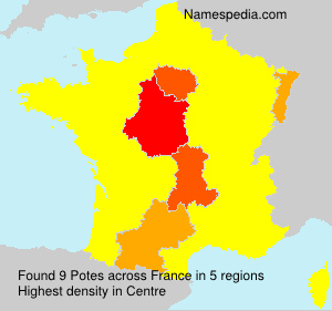 Surname Potes in France Surname Potes in France