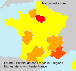 Surname Pottelet in France Surname Pottelet in France