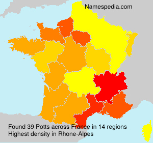 Surname Potts in France Surname Potts in France