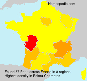 Surname Potut in France Surname Potut in France