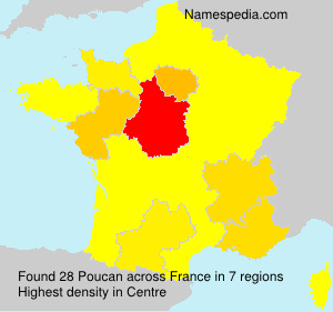Surname Poucan in France Surname Poucan in France