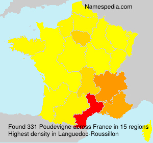 Surname Poudevigne in France Surname Poudevigne in France