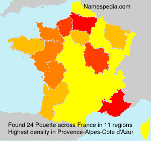 Surname Pouette in France Surname Pouette in France