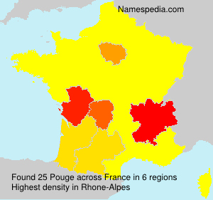 Surname Pouge in France Surname Pouge in France