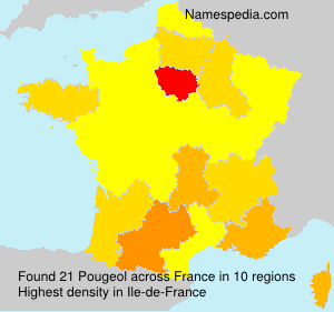 Surname Pougeol in France Surname Pougeol in France