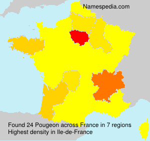Surname Pougeon in France Surname Pougeon in France