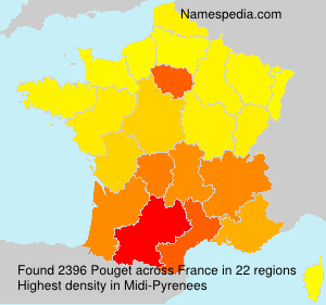 Surname Pouget in France Surname Pouget in France