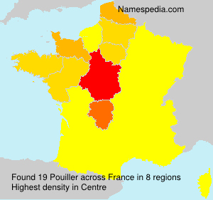 Surname Pouiller in France Surname Pouiller in France