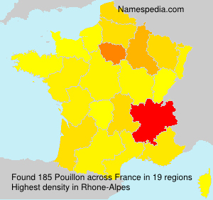 Surname Pouillon in France Surname Pouillon in France