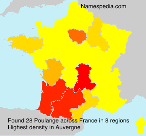 Surname Poulange in France Surname Poulange in France