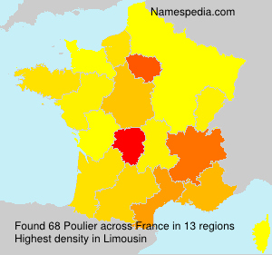 Surname Poulier in France Surname Poulier in France