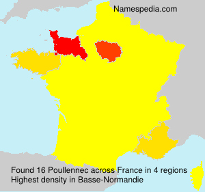 Surname Poullennec in France Surname Poullennec in France