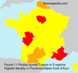 Surname Poulos in France Surname Poulos in France