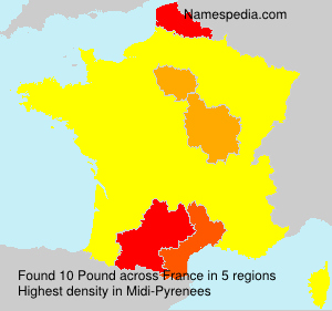 Surname Pound in France Surname Pound in France