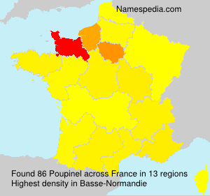 Surname Poupinel in France Surname Poupinel in France