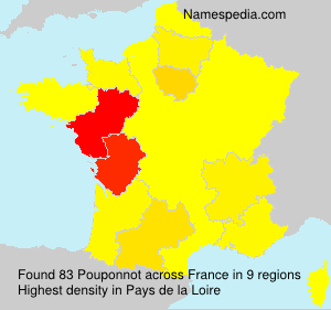 Surname Pouponnot in France Surname Pouponnot in France