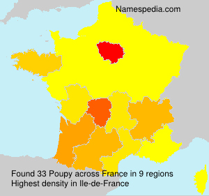 Surname Poupy in France Surname Poupy in France