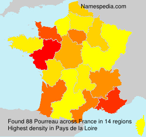 Surname Pourreau in France Surname Pourreau in France