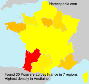 Surname Pourrere in France Surname Pourrere in France