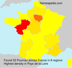 Surname Pourriau in France