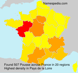 Surname Pousse in France Surname Pousse in France