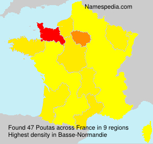 Surname Poutas in France Surname Poutas in France