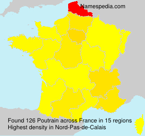 Surname Poutrain in France Surname Poutrain in France