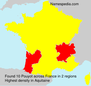 Surname Pouyot in France Surname Pouyot in France