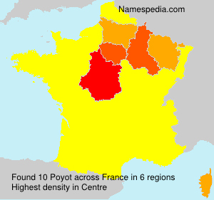 Surname Poyot in France Surname Poyot in France