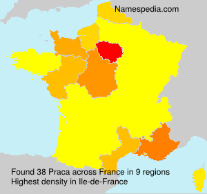 Surname Praca in France Surname Praca in France