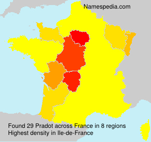 Surname Pradot in France Surname Pradot in France