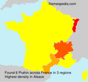 Surname Prahin in France Surname Prahin in France