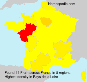 Surname Prain in France Surname Prain in France