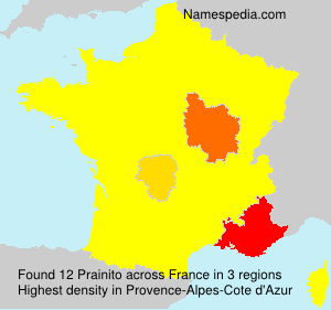 Surname Prainito in France Surname Prainito in France