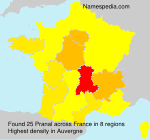 Surname Pranal in France Surname Pranal in France