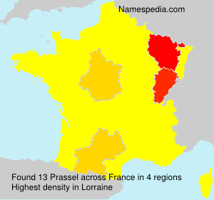 Surname Prassel in France Surname Prassel in France