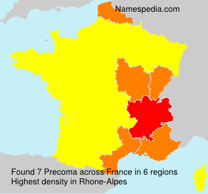 Surname Precoma in France Surname Precoma in France