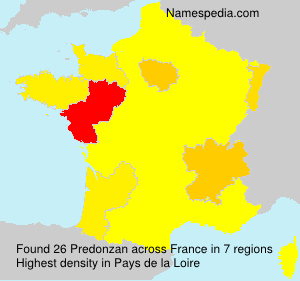 Surname Predonzan in France Surname Predonzan in France
