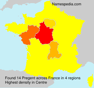 Surname Pregent in France Surname Pregent in France