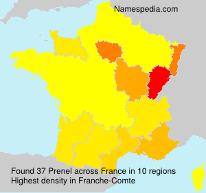 Surname Prenel in France Surname Prenel in France
