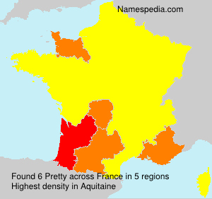 Surname Pretty in France Surname Pretty in France
