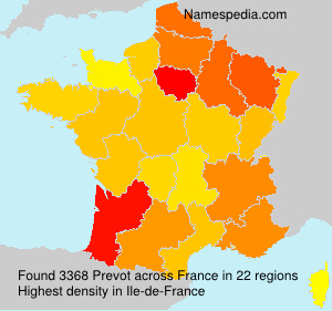 Surname Prevot in France Surname Prevot in France