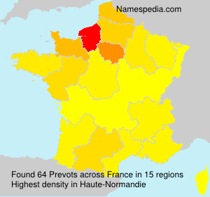 Surname Prevots in France Surname Prevots in France