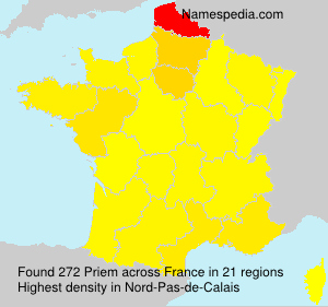 Surname Priem in France Surname Priem in France