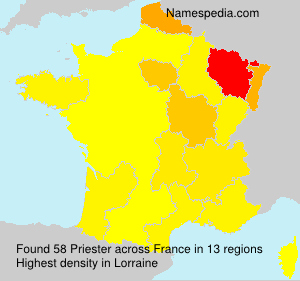 Surname Priester in France Surname Priester in France