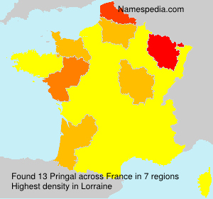 Surname Pringal in France Surname Pringal in France