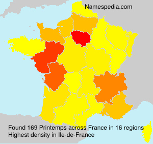 Surname Printemps in France