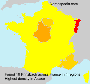 Surname Prinzbach in France Surname Prinzbach in France