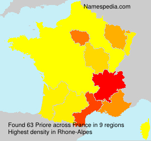 Surname Priore in France Surname Priore in France