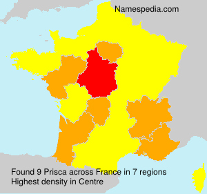 Surname Prisca in France Surname Prisca in France